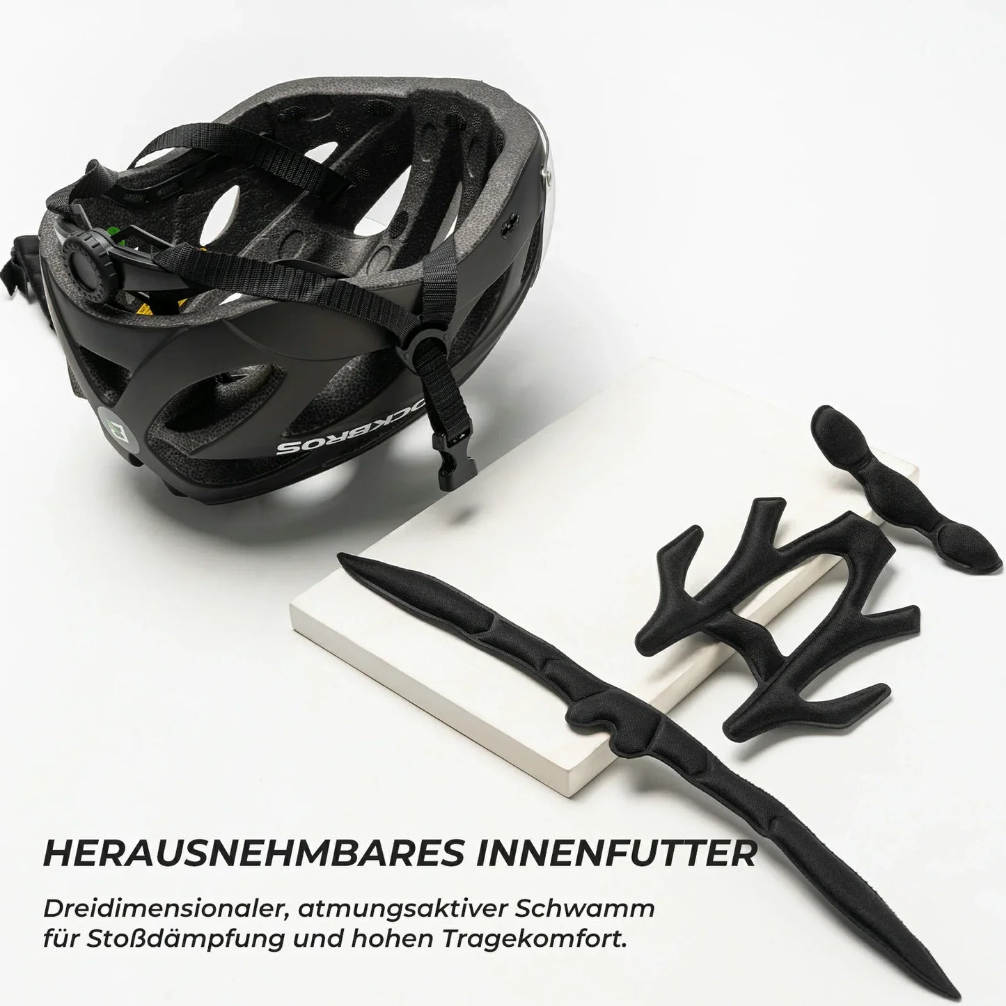 Casco de bicicleta para niños con gafas y visera magnéticas extraíbles integradas ROCKBROS
