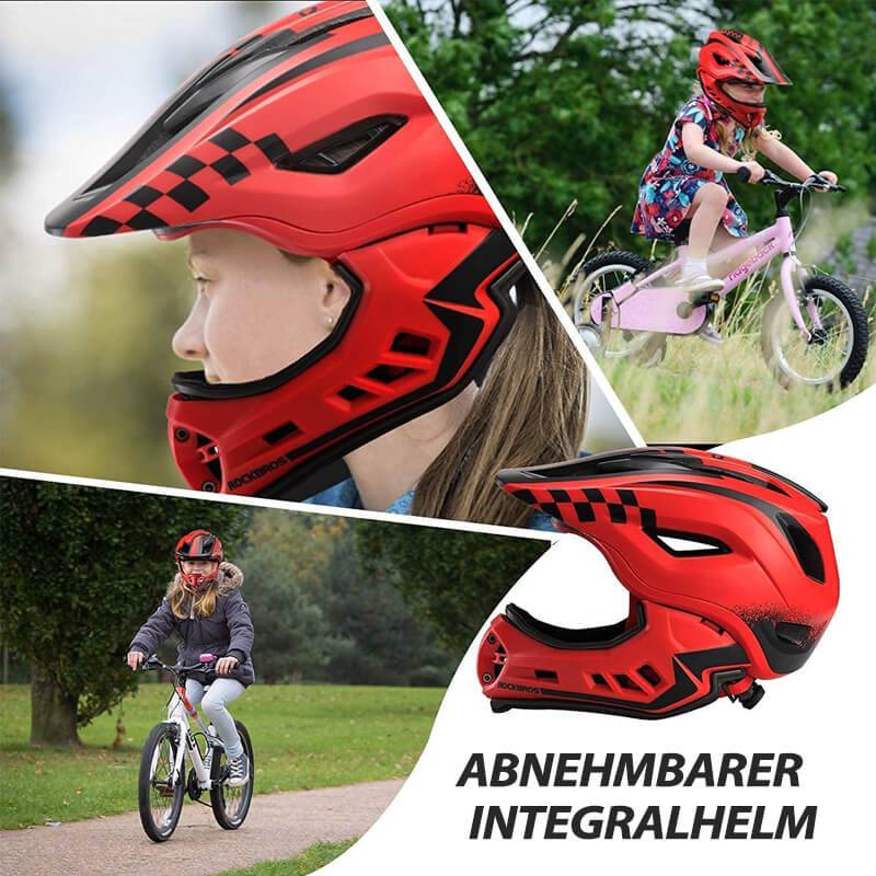 Casco integral para niños con mentonera extraíble para niños/niñas ROCKBROS