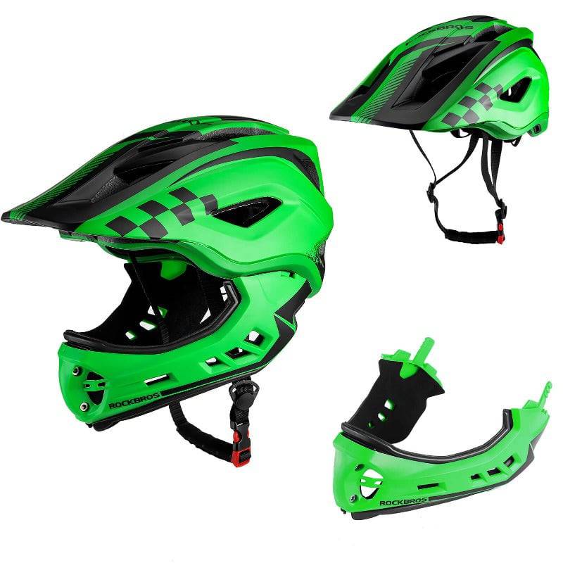 Casco integral para niños con mentonera extraíble para niños/niñas ROCKBROS