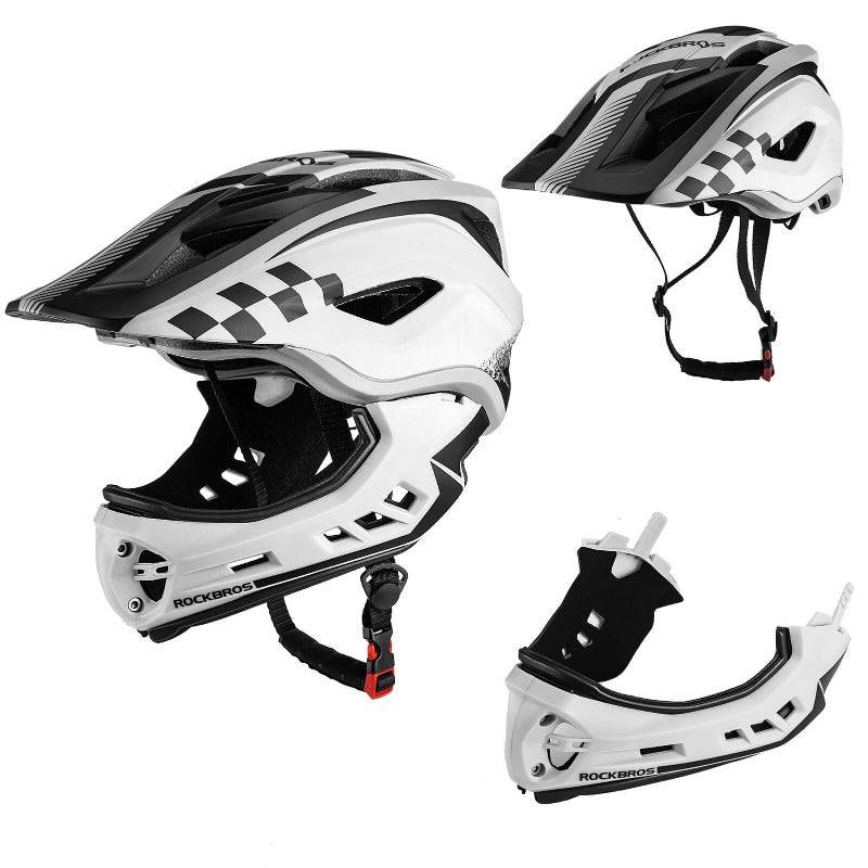 Casco integral para niños con mentonera extraíble para niños/niñas ROCKBROS