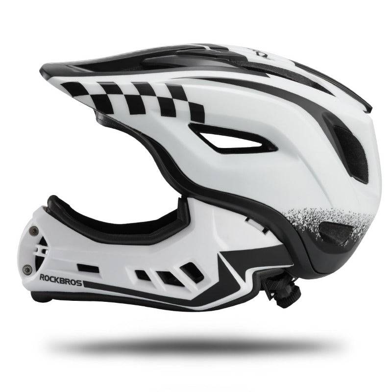 Casco integral para niños con mentonera extraíble para niños/niñas ROCKBROS