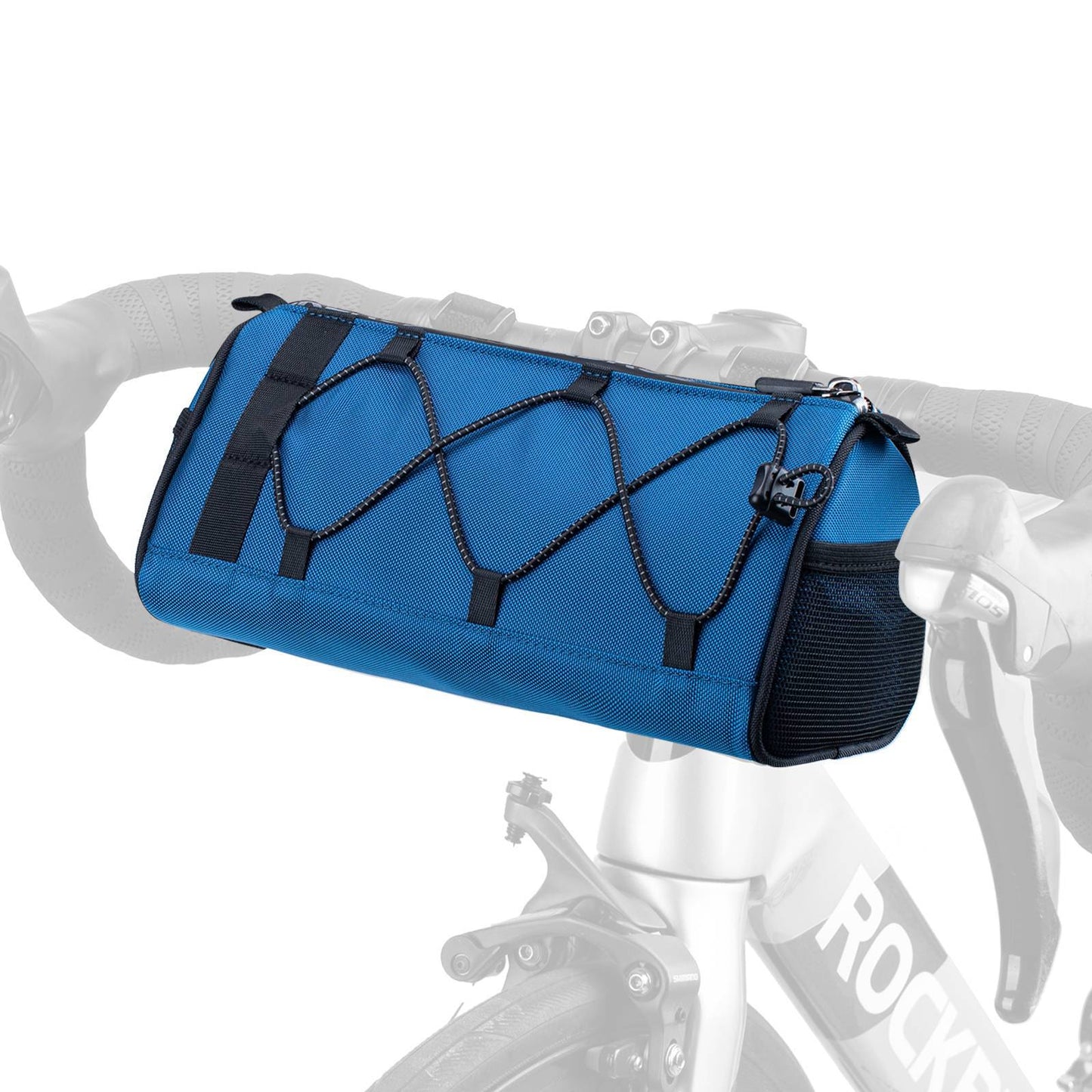 Bolsa de manillar Bolsa de manillar de bicicleta multifuncional con correa de hombro 1,5L ROCKBROS