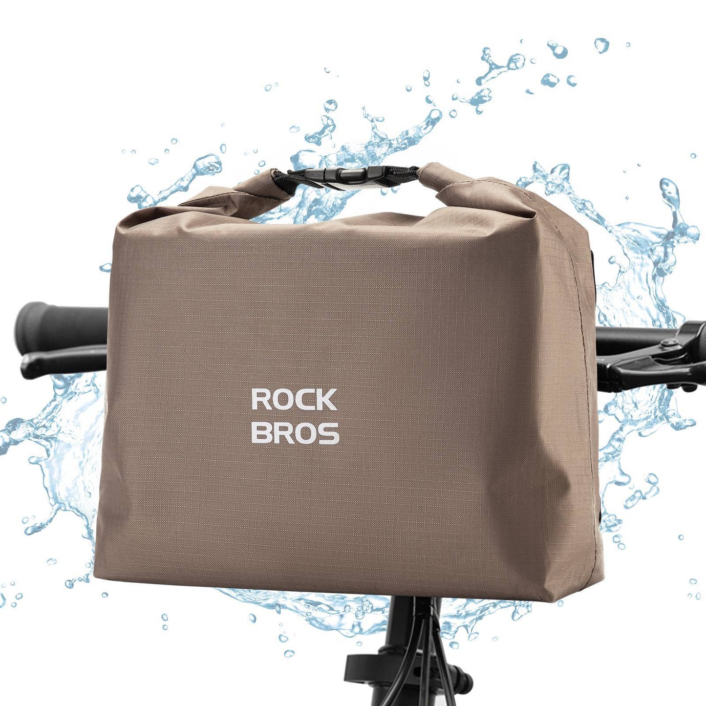Bolsa de manillar, cesta impermeable para bicicleta, bolsa delantera, ajustable 2,5L-4L, ROCKBROS