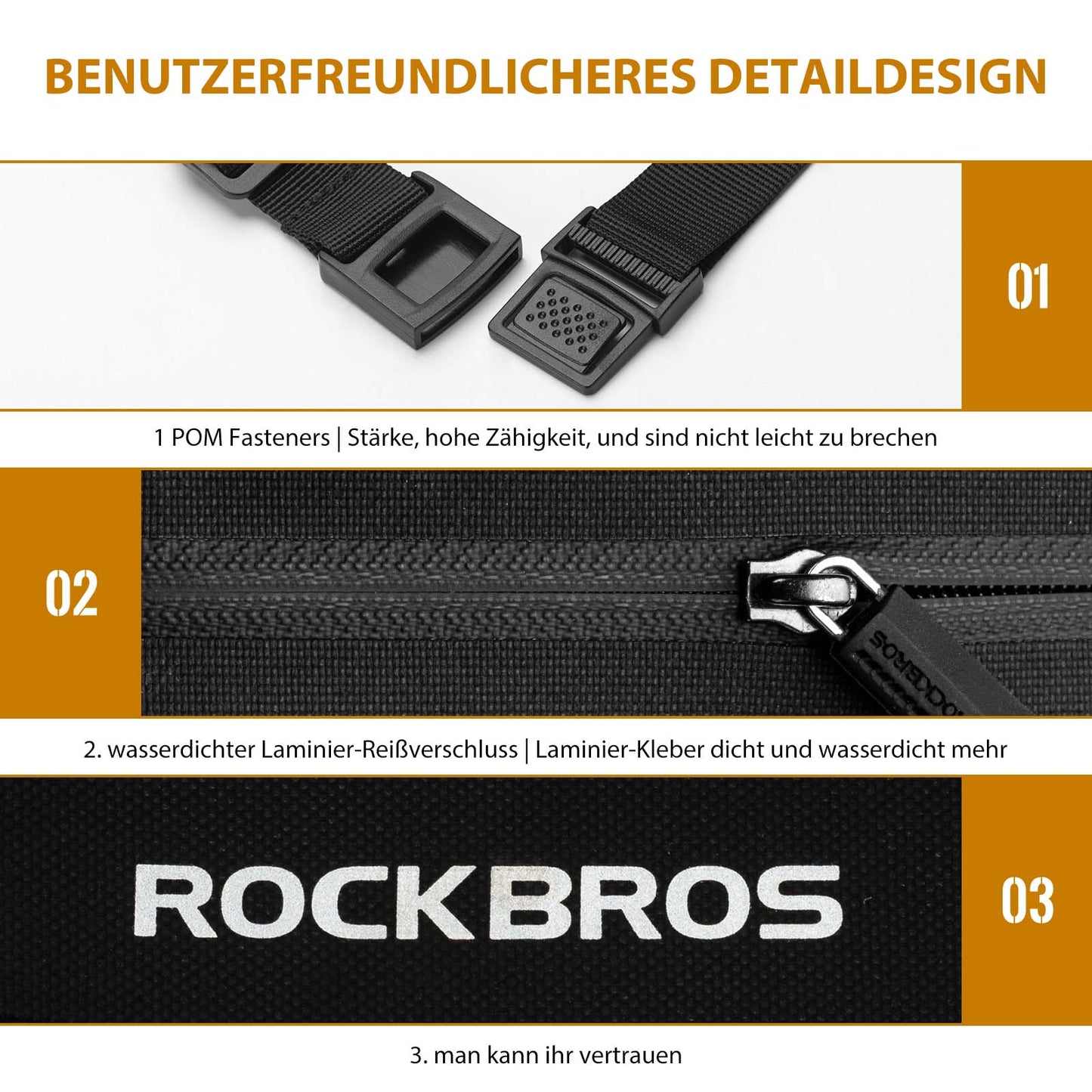 Bolsa de depósito para motocicleta, impermeable, magnética, negra, ROCKBROS
