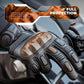 Guantes de moto, pantalla táctil, cuero, dedos completos, transpirables, ROCKBROS