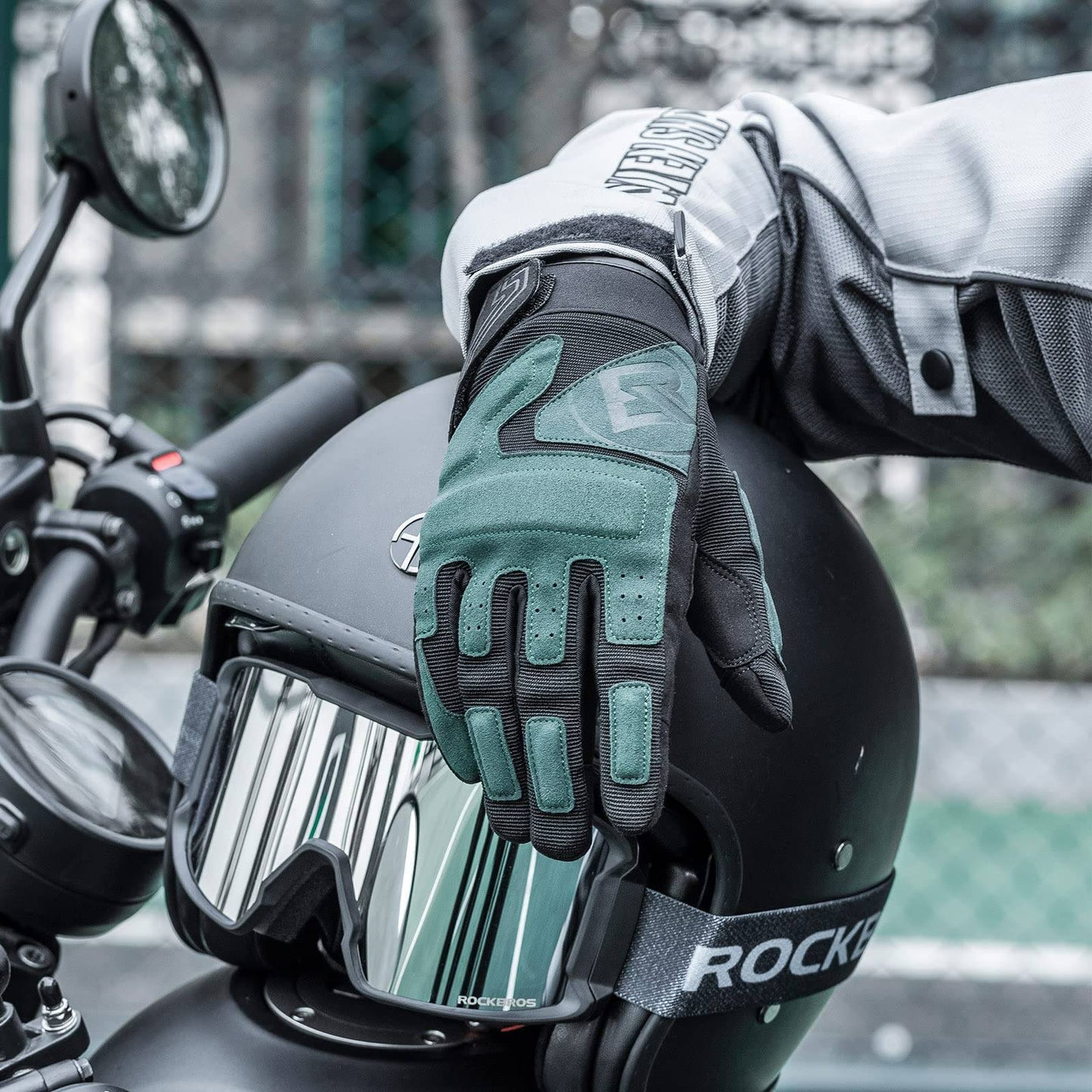 Guantes de motocicleta, resistentes al viento y con pantalla táctil para hombre, ROCKBROS