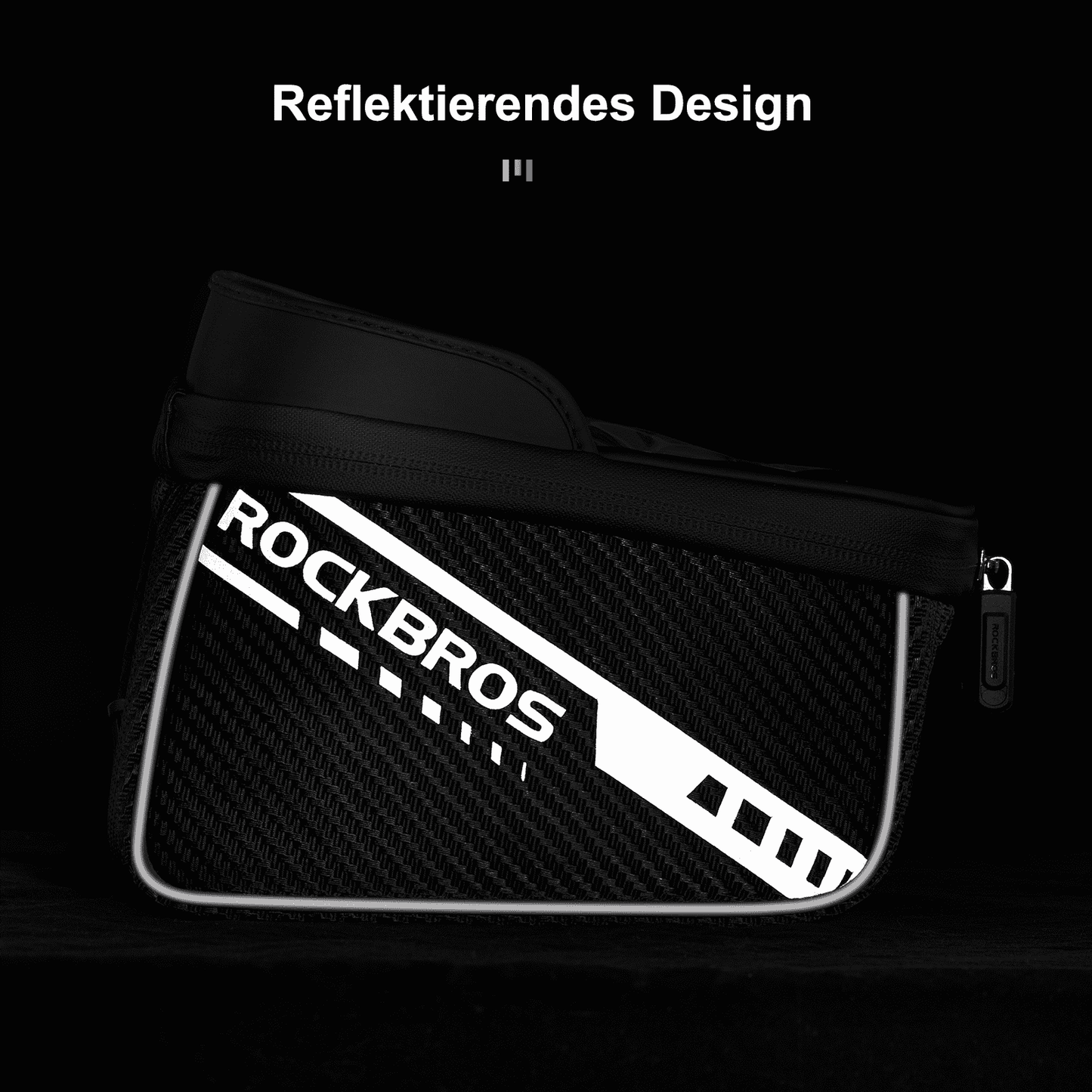 Bolsa para tubo superior con pantalla táctil de TPU, diseño de bolsillo lateral, 1 L, ROCKBROS