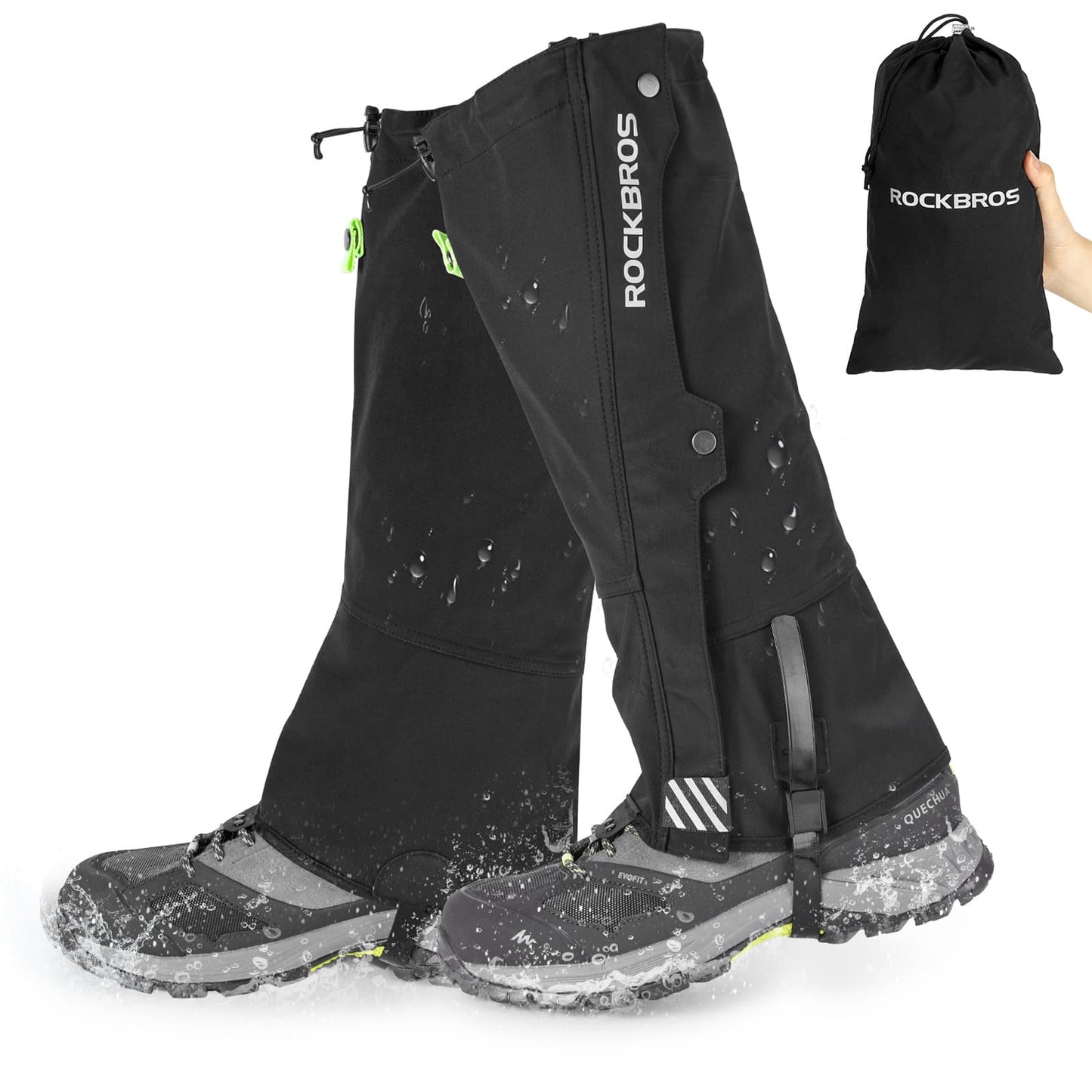 Polainas para exteriores, impermeables y para nieve, para hombre y mujer, ROCKBROS
