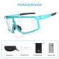 Gafas de ciclismo fotocromáticas HD para actividades al aire libre, azules, ROCKBROS