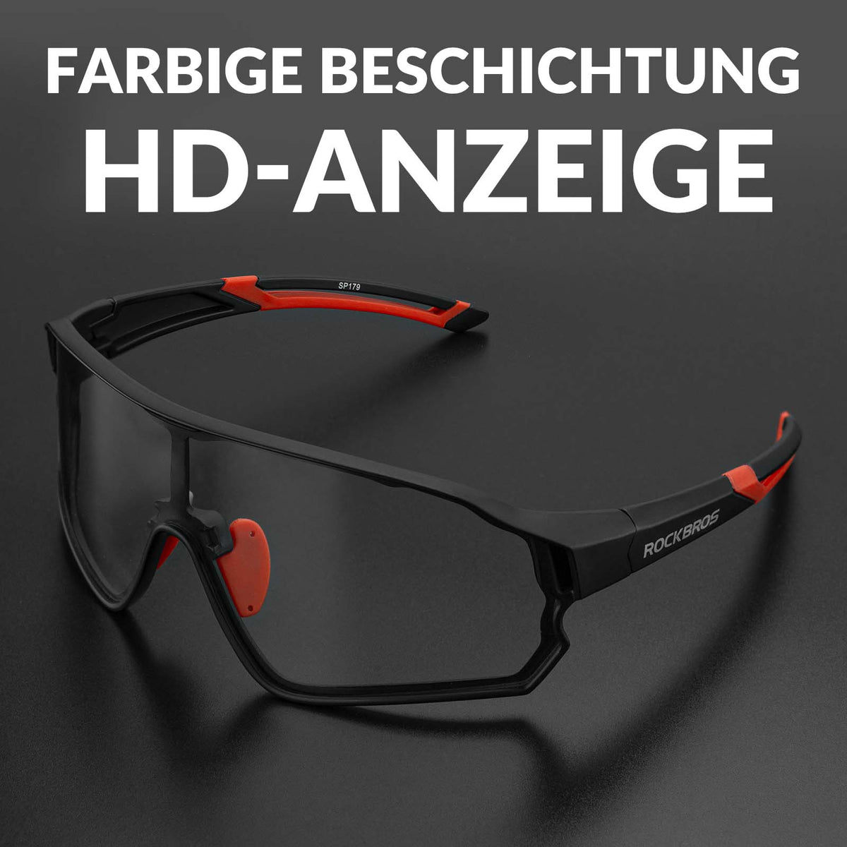 ROCKBROS Gafas de bici dinámicas con filtro solar UV400