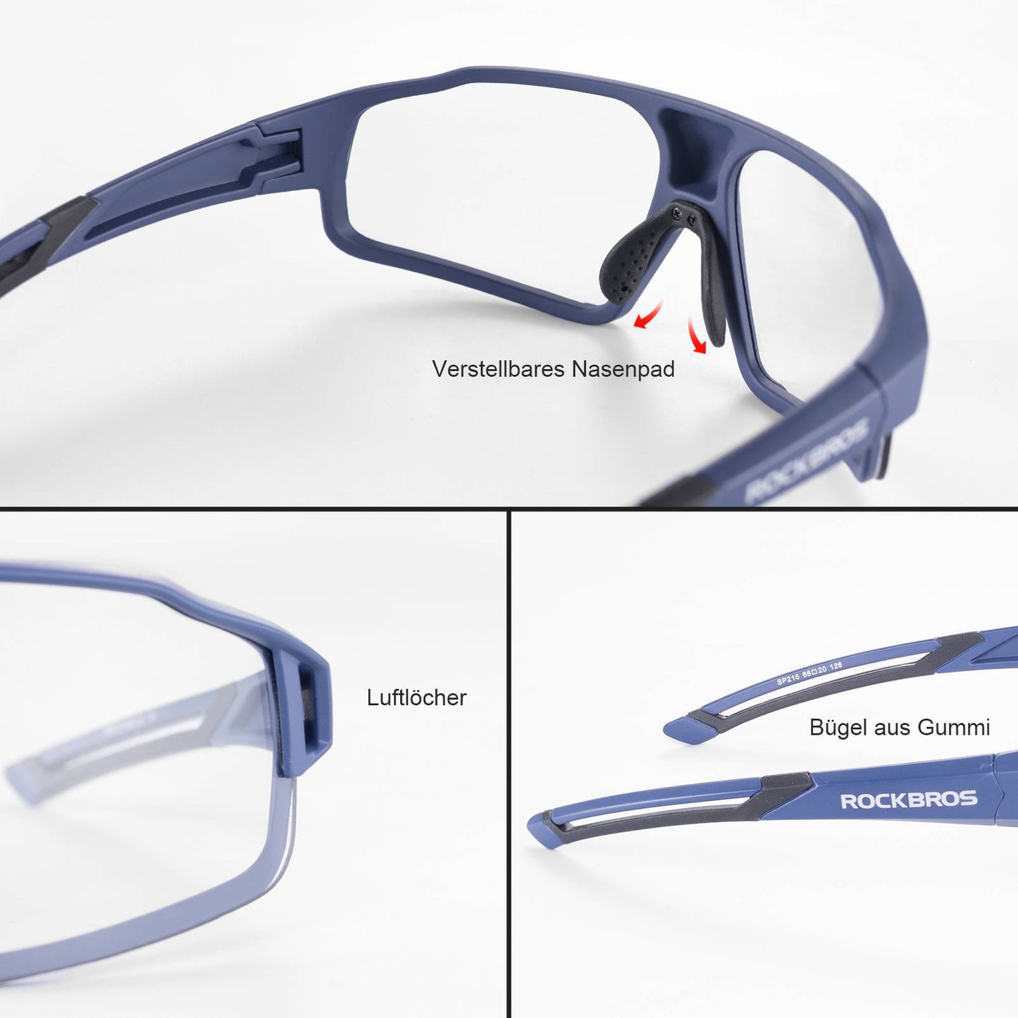 Gafas de sol fotocromáticas para actividades al aire libre, unisex, ROCKBROS