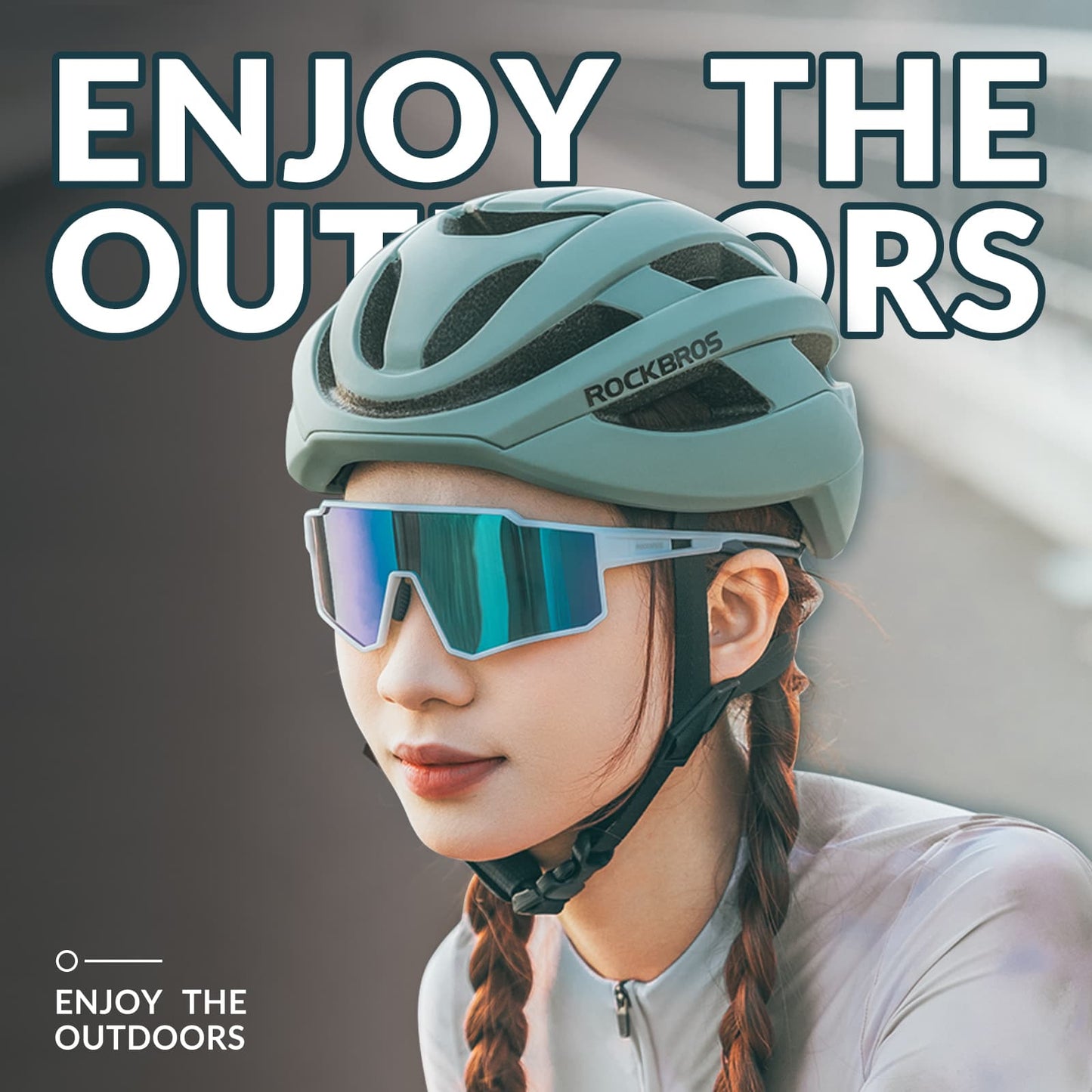 Gafas de sol polarizadas para ciclismo, gafas de sol deportivas para deportes al aire libre, ROCKBROS