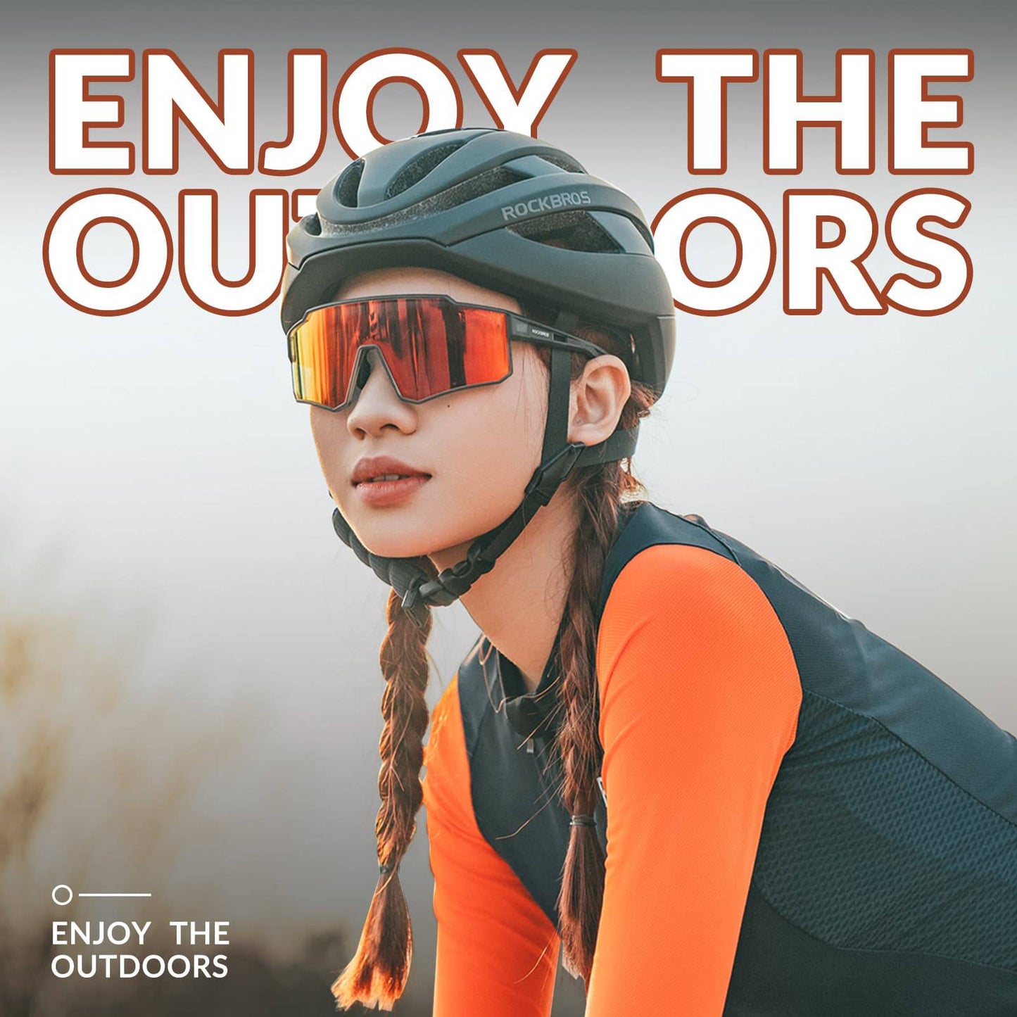 Gafas de sol polarizadas para ciclismo, gafas de sol deportivas para deportes al aire libre, ROCKBROS