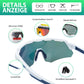 Gafas de ciclismo polarizadas con 4 lentes intercambiables ROCKBROS