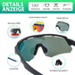Gafas de ciclismo polarizadas con 4 lentes intercambiables ROCKBROS