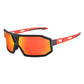Gafas de sol polarizadas para ciclismo unisex, color negro y rojo, ROCKBROS