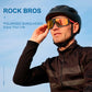 Gafas de sol polarizadas para ciclismo unisex, color negro y rojo, ROCKBROS