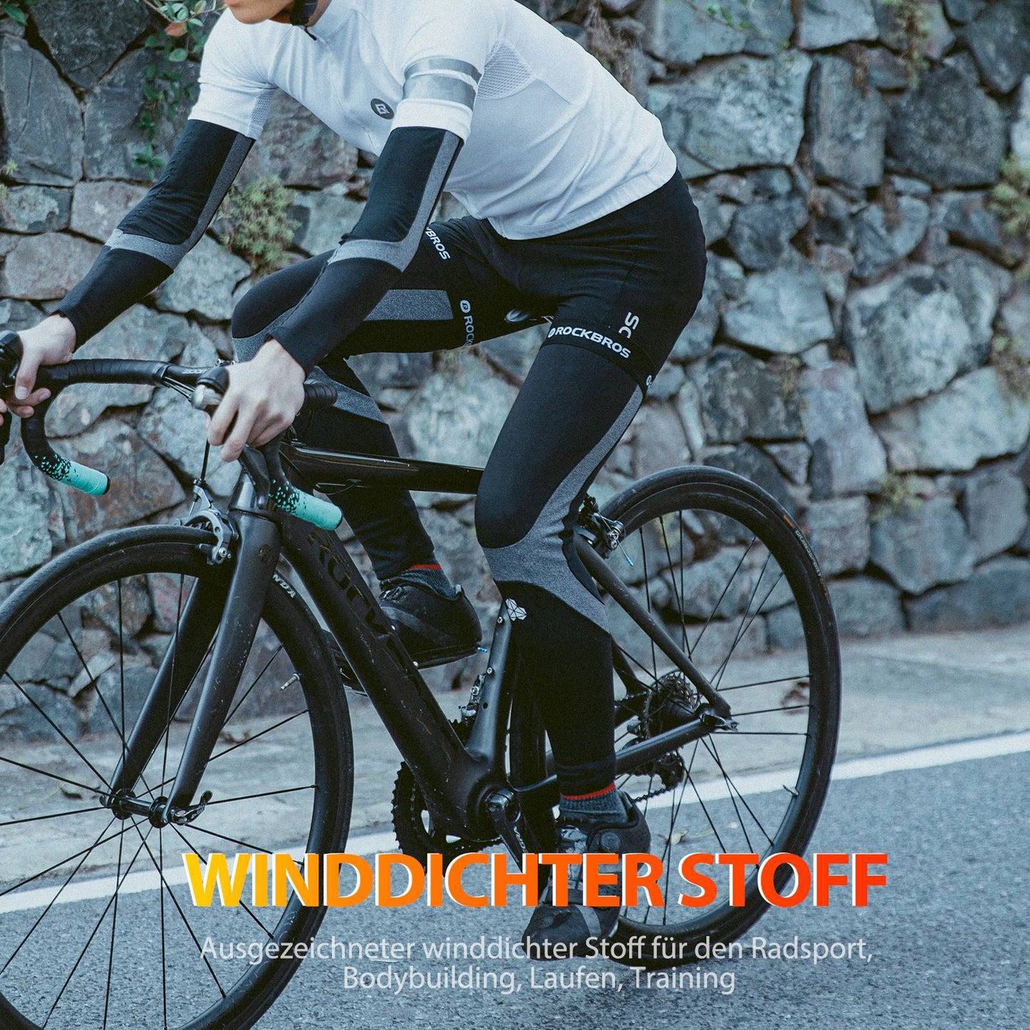 Calentadores de piernas de ciclismo, calentadores de piernas de invierno para mujeres y hombres, ROCKBROS