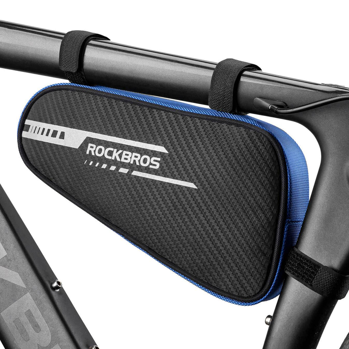ROCKBROS Bolsa de cuadro impermeable bolsa triangular para MTB y bicicletas de carretera 1,2L