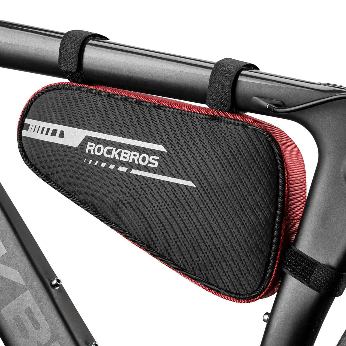 ROCKBROS Bolsa de cuadro impermeable bolsa triangular para MTB y bicicletas de carretera 1,2L