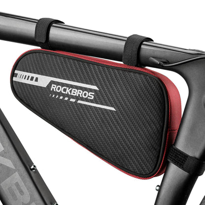 ROCKBROS Bolsa de cuadro impermeable bolsa triangular para MTB y bicicletas de carretera 1,2L