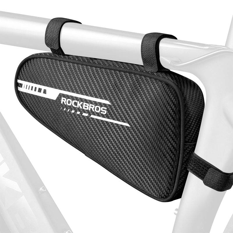 ROCKBROS Bolsa de cuadro impermeable bolsa triangular para MTB y bicicletas de carretera 1,2L