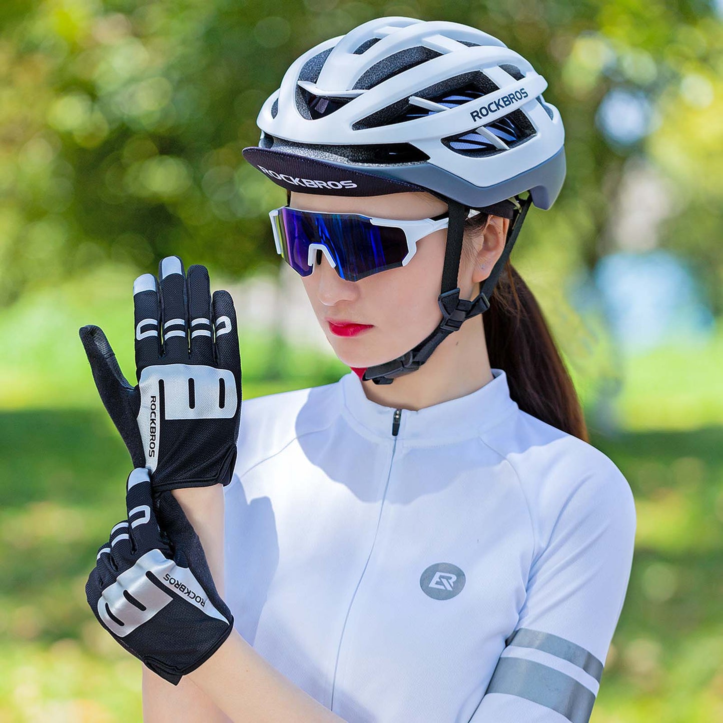 Guantes de equitación Full Finger SBR Guantes deportivos para hombre M-XXL ROCKBROS
