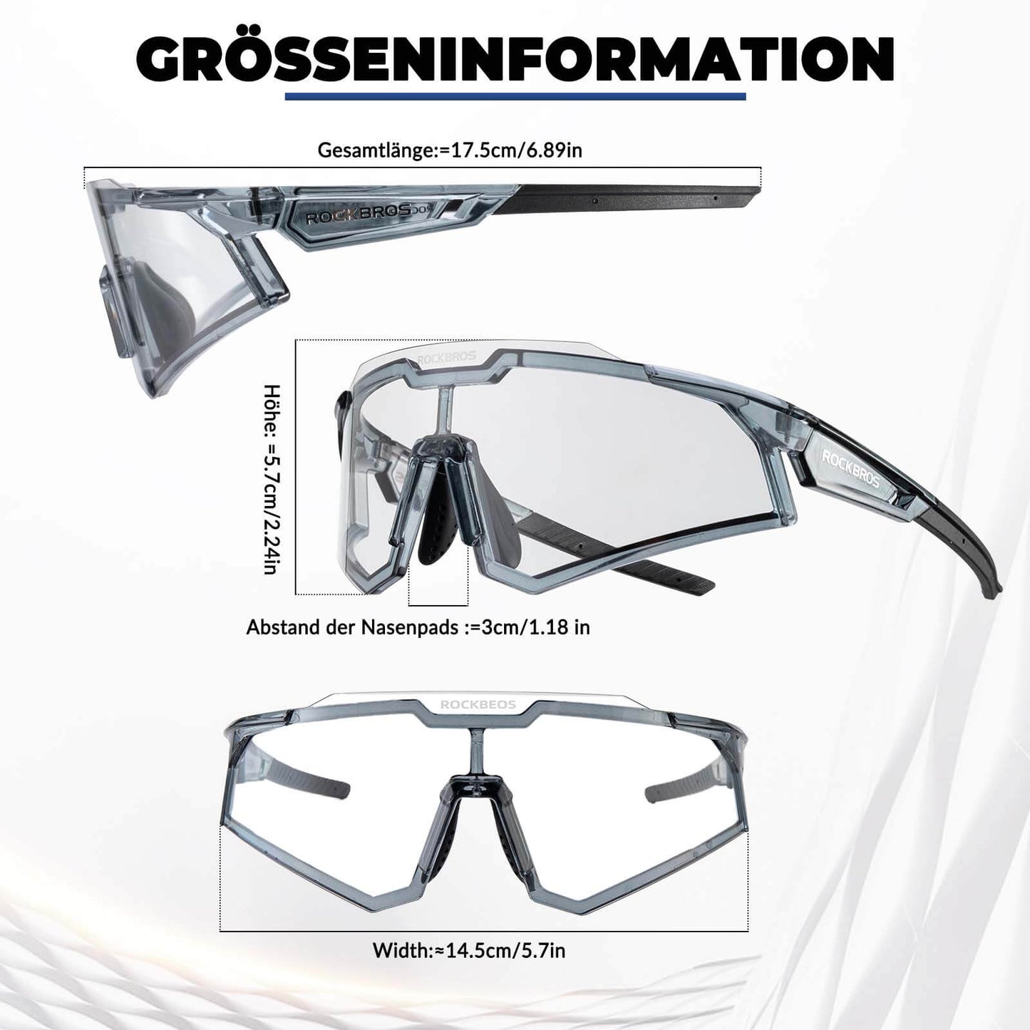 Gafas de sol, gafas de ciclismo, autofotográficas, para exteriores, protección UV400, ROCKBROS