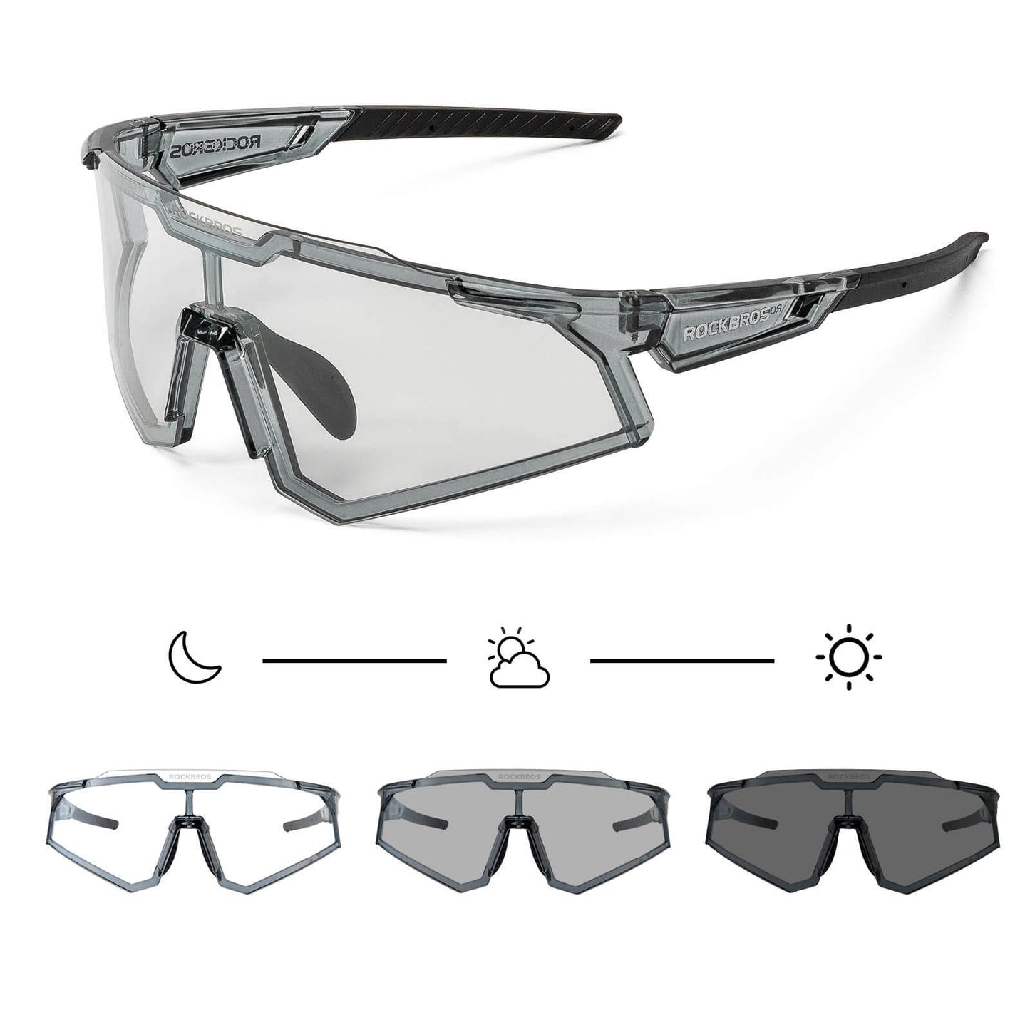 Gafas de sol, gafas de ciclismo, autofotográficas, para exteriores, protección UV400, ROCKBROS