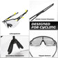 Gafas de sol para hombre y mujer, gafas de ciclismo con protección UV, ROCKBROS