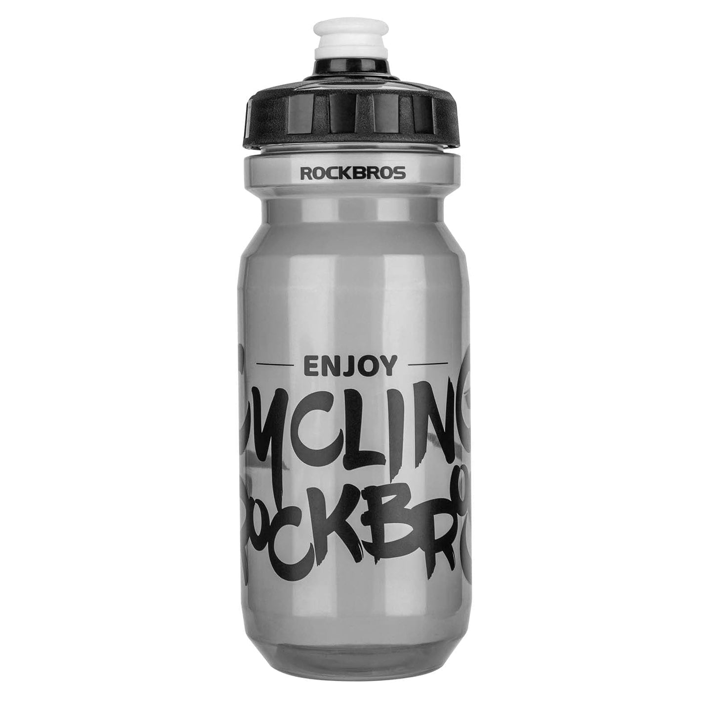 Botella deportiva ROCKBROS de 600 ml fabricada en PP5, suministrada con funda antipolvo.