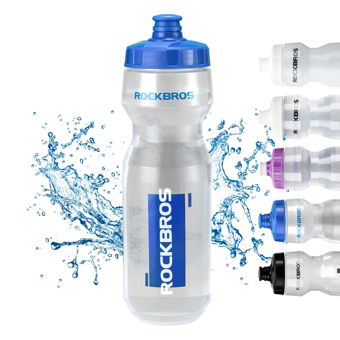 Botella de agua deportiva de 750 ml para bicicleta, sin BPA, ROCKBROS