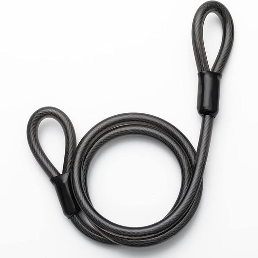 Cable de acero para candado de cable, 1,2 m, candado de bicicleta, negro, ROCKBROS