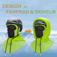 ROCKBROS Pasamontañas Impermeable al Viento Bicicleta Full Face Máscara Facial para Ciclismo Esquí