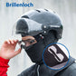 Pasamontañas, gorro cortavientos para debajo del casco, de forro polar cálido, negro, ROCKBROS