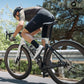 Juego de ruedas de carbono T700 de 55 mm con eje pasante y freno de disco para bicicleta de carretera. Incluye amortiguadores de vacío ROCKBROS.