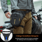 Bolsa de depósito con respaldo magnético, bolsa de pierna para motocicleta con correa para el hombro, ROCKBROS