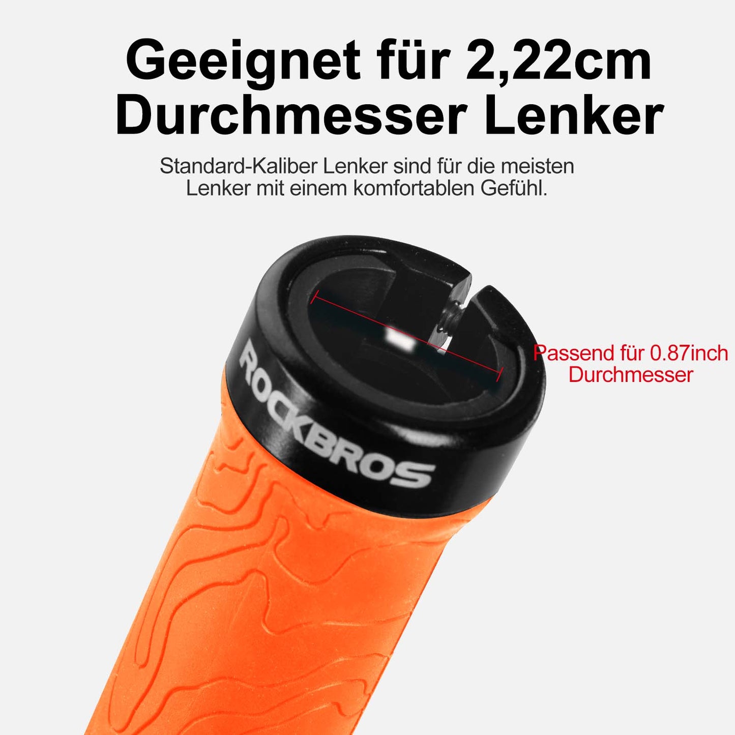 Puños de bicicleta de goma ultraligeros con diseño de bloqueo de aluminio de ROCKBROS