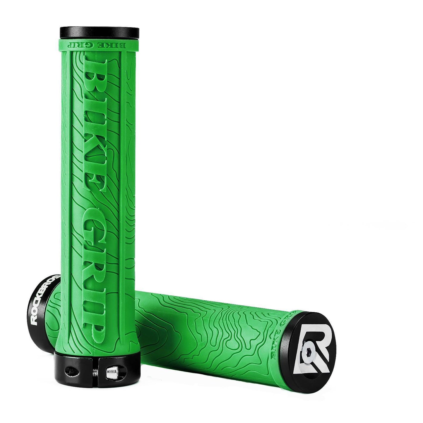 Puños de bicicleta de goma ultraligeros con diseño de bloqueo de aluminio de ROCKBROS