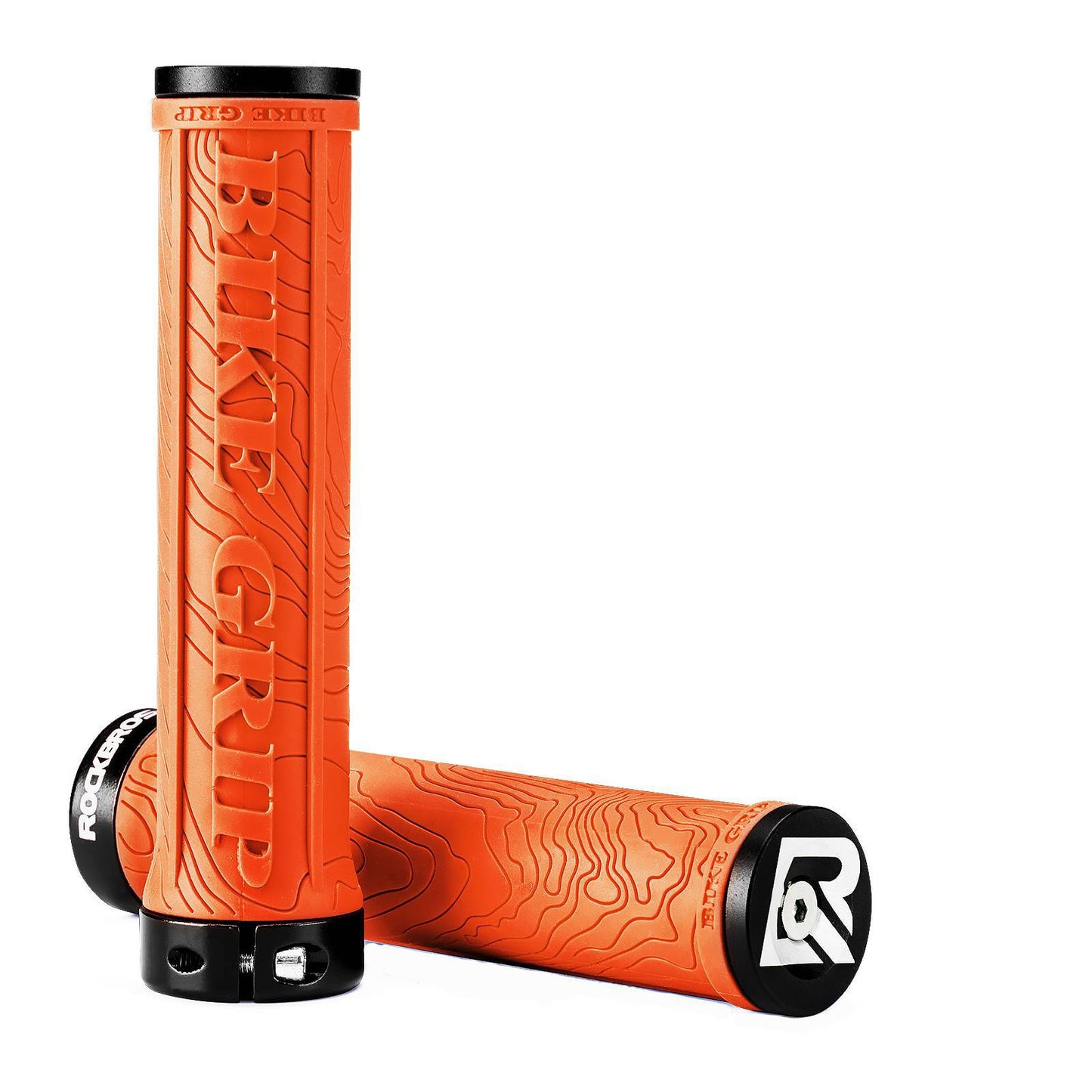 Puños de bicicleta de goma ultraligeros con diseño de bloqueo de aluminio de ROCKBROS