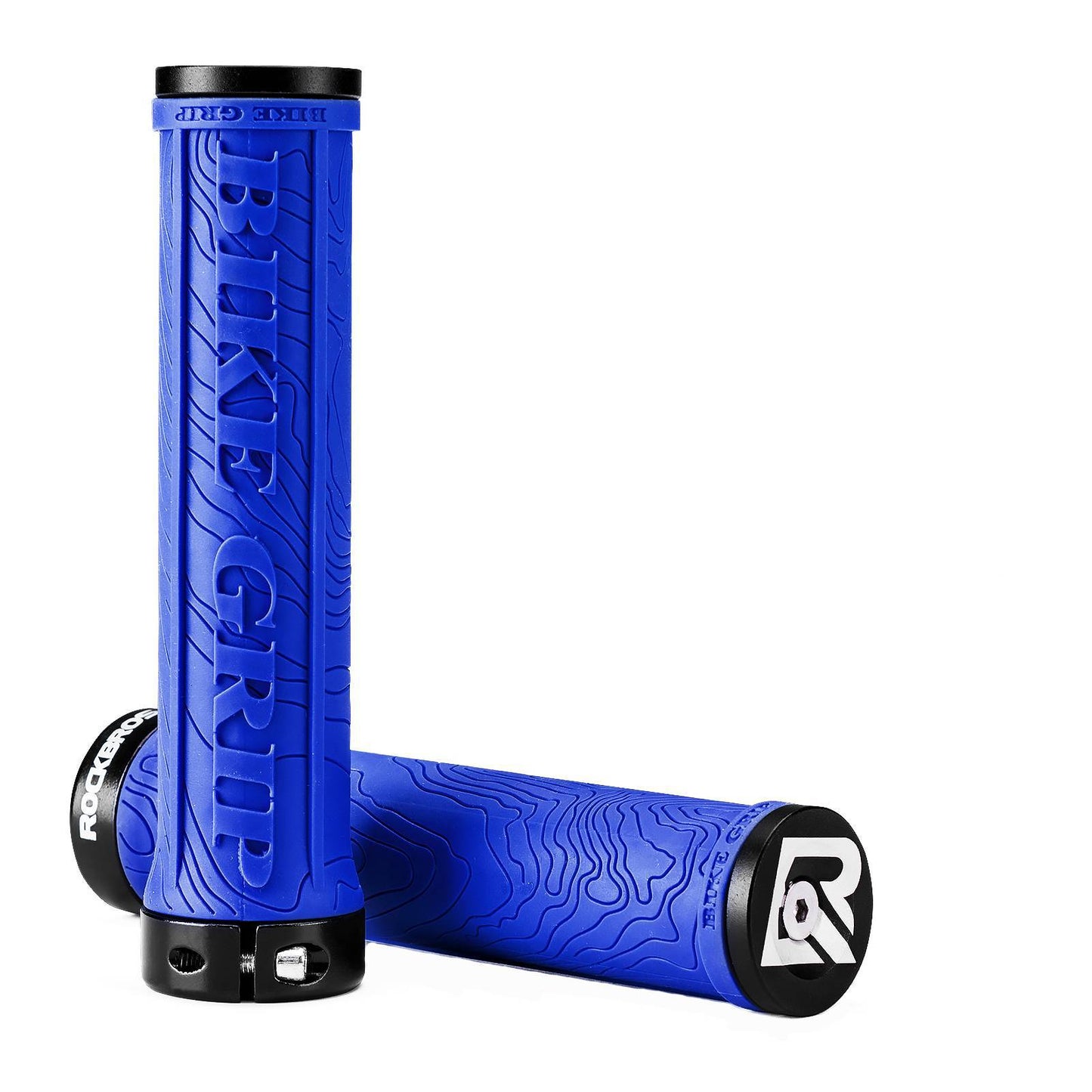 Puños de bicicleta de goma ultraligeros con diseño de bloqueo de aluminio de ROCKBROS