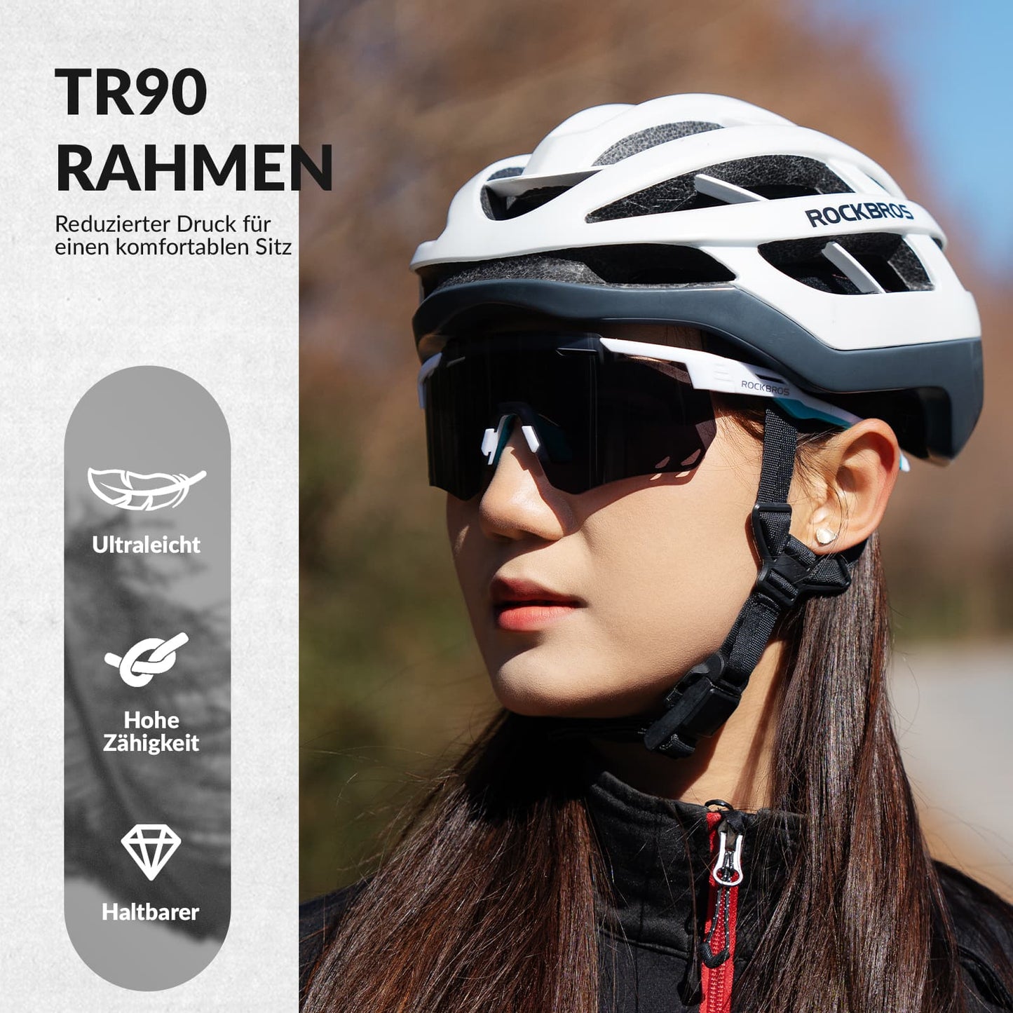 Gafas de ciclismo ultraligeras, gafas de sol fotocromáticas con protección UV400, ROCKBROS