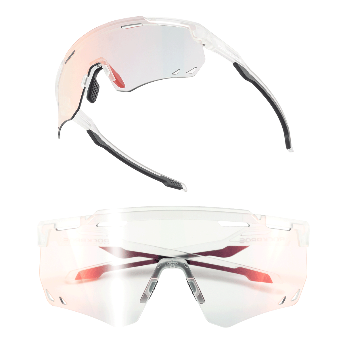 ROCKBROS Gafas de bicicleta ultraligeras y fotocromáticas (UV400)