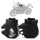 Guantes de invierno para manillar de motocicleta a prueba de viento negros ROCKBROS
