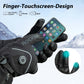 Guantes de esquí de invierno Guantes calefactables recargables Negro ROCKBROS