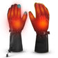 Guantes de esquí de invierno Guantes calefactables recargables Negro ROCKBROS