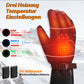 Guantes de esquí de invierno Guantes calefactables recargables Negro ROCKBROS
