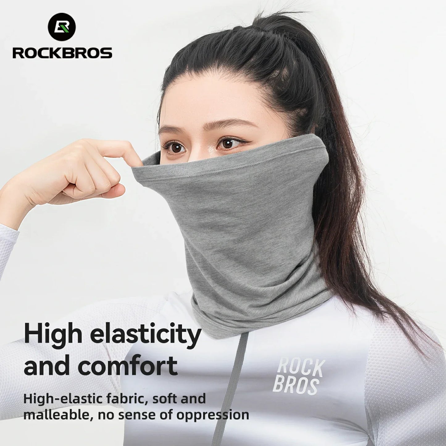 Pañuelo/bufanda de tubo de lana térmica de invierno ROCKBROS