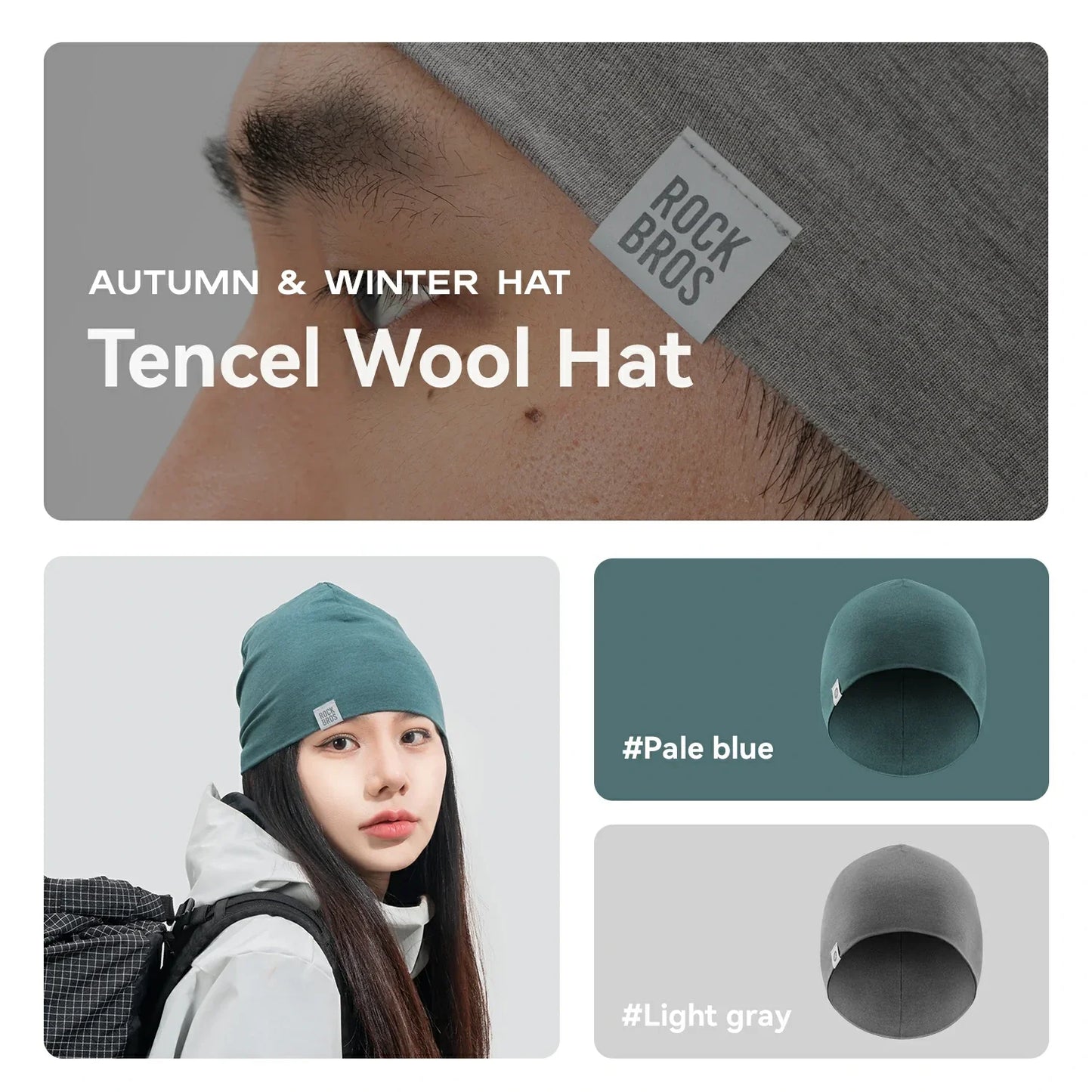 Gorro térmico de lana de invierno ROCKBROS