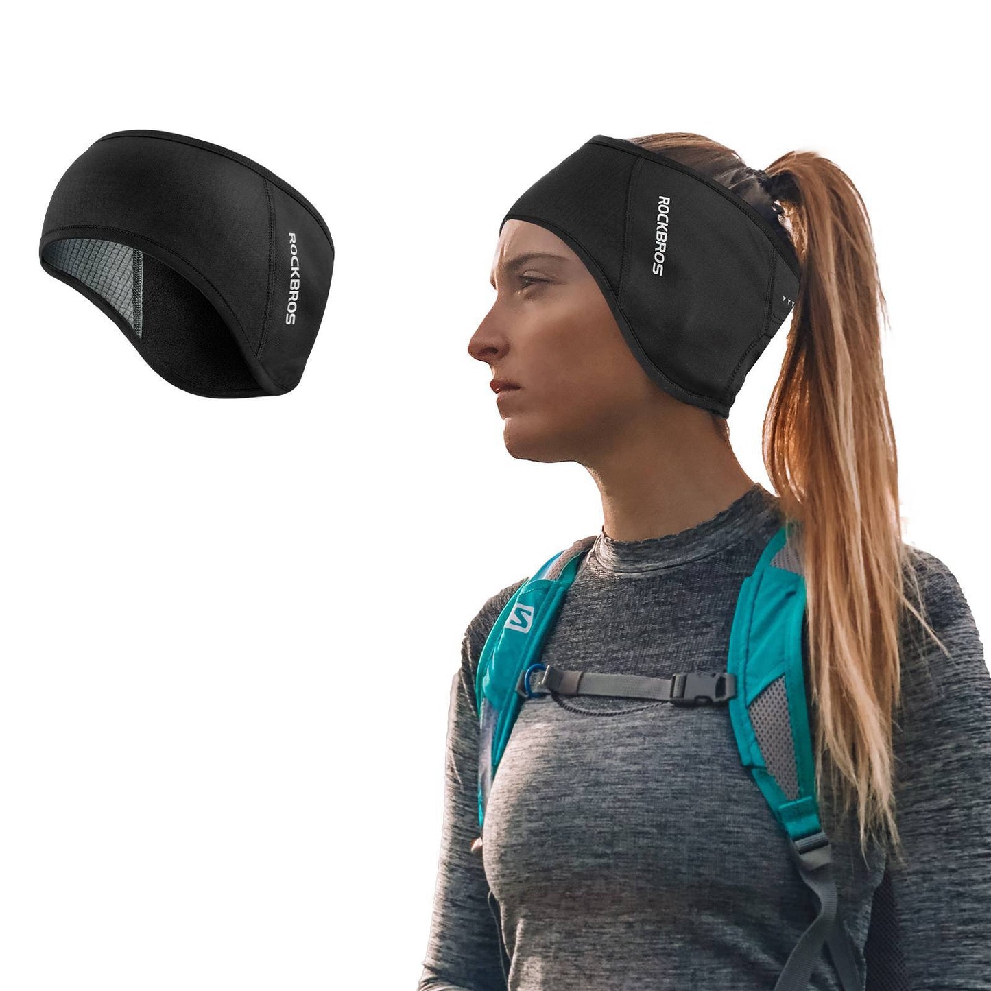 Calentadores de orejas térmicos de ciclismo de invierno para hombres y mujeres ROCKBROS